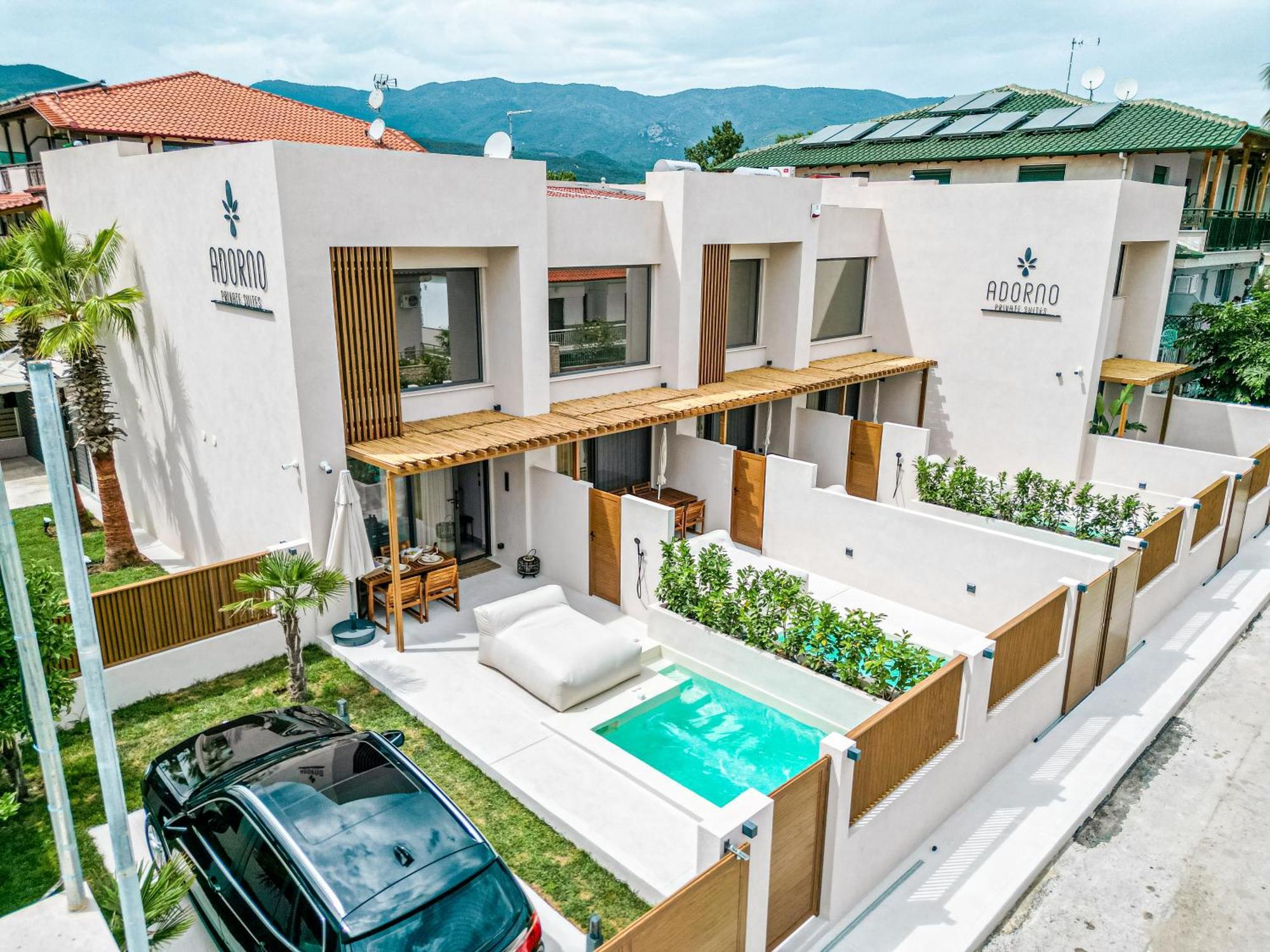 Adorno Private Suites Only Adults & Kids 12 Plus Vrasná エクステリア 写真