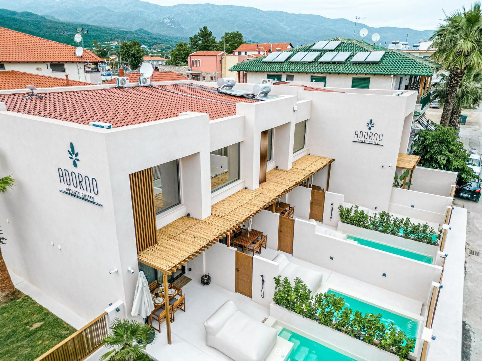 Adorno Private Suites Only Adults & Kids 12 Plus Vrasná エクステリア 写真